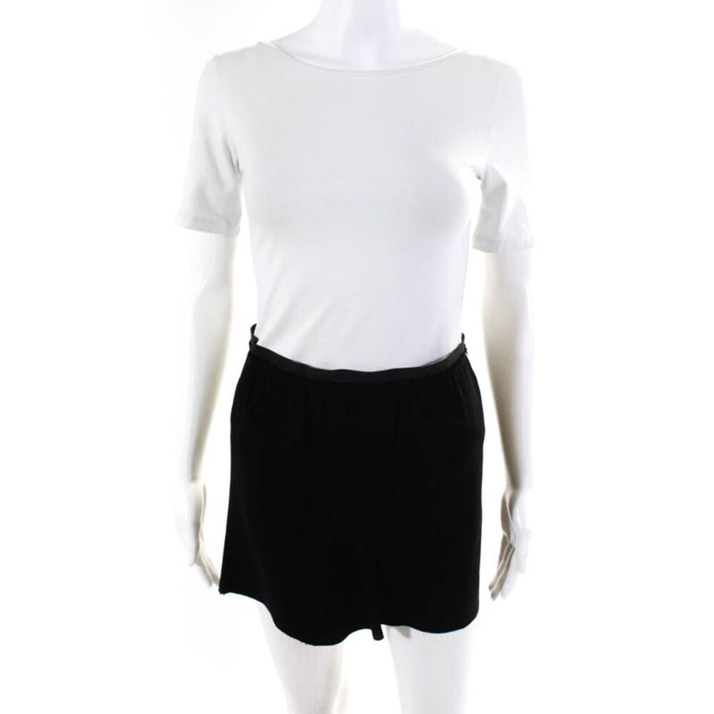 Etoile Isabel Marant Womens Unlined Crepe Mini Skirt Black Size FR 34 LL19LL